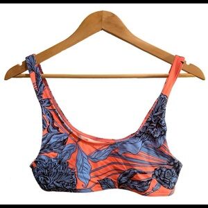 Top Shop red and blue swim top